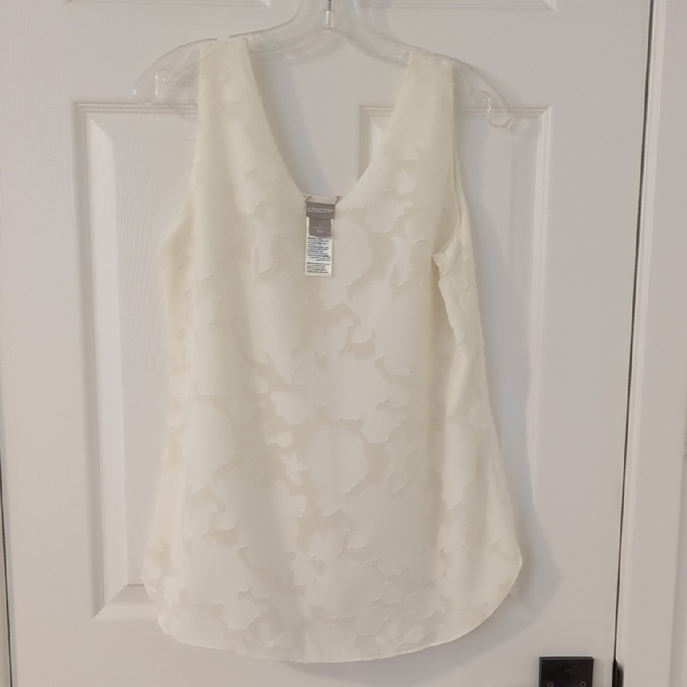 White Sleeveless Blouse